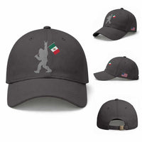 Bigfoot Rock On Hold Mexico Flag Sasquatch Believers Baseball Cap