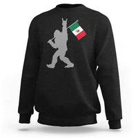 Bigfoot Rock On Hold Mexico Flag Sasquatch Believers Sweatshirt