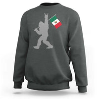 Bigfoot Rock On Hold Mexico Flag Sasquatch Believers Sweatshirt