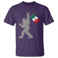 Bigfoot Rock On Hold Mexico Flag Sasquatch Believers T Shirt