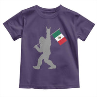 Bigfoot Rock On Hold Mexico Flag Sasquatch Believers Toddler T Shirt