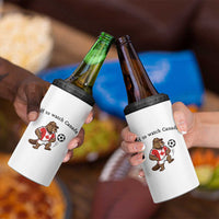 Off to Watch Canada 4 in 1 Can Cooler Tumbler Patriotic Canadian Beaver Football Fan Gift