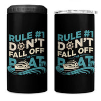 Funny Cruise Ship 4 in 1 Can Cooler Tumbler Rule Number One Do Not Fall Off The Boat - Wonder Print Shop