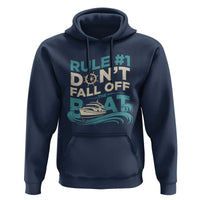 Funny Cruise Ship Hoodie Rule Number One Do Not Fall Off The Boat - Wonder Print Shop