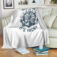 Funny Sailing Cruising Throw Blanket Drop It Like Its Yacht - Wonder Print Shop