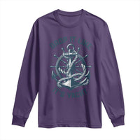 Funny Sailing Cruising Long Sleeve Shirt Drop It Like Its Yacht - Wonder Print Shop