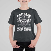 Funny Boat Captain Pun T Shirt For Kid Captain Of The Ship Show - Wonder Print Shop