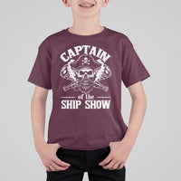 Funny Boat Captain Pun T Shirt For Kid Captain Of The Ship Show - Wonder Print Shop