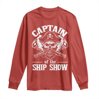 Funny Boat Captain Pun Long Sleeve Shirt Captain Of The Ship Show - Wonder Print Shop