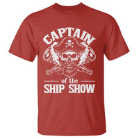 Funny Boat Captain Pun T Shirt Captain Of The Ship Show - Wonder Print Shop