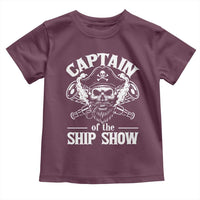 Funny Boat Captain Pun Toddler T Shirt Captain Of The Ship Show - Wonder Print Shop