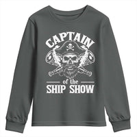 Funny Boat Captain Pun Youth Sweatshirt Captain Of The Ship Show - Wonder Print Shop