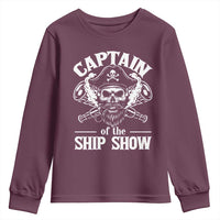 Funny Boat Captain Pun Youth Sweatshirt Captain Of The Ship Show - Wonder Print Shop