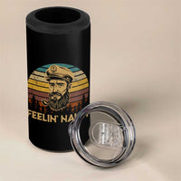 Funny Sailing Boating 4 in 1 Can Cooler Tumbler Feelin Nauti - Wonder Print Shop