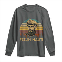 Funny Sailing Boating Long Sleeve Shirt Feelin Nauti - Wonder Print Shop