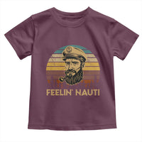 Funny Sailing Boating Toddler T Shirt Feelin Nauti - Wonder Print Shop