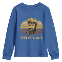 Funny Sailing Boating Youth Sweatshirt Feelin Nauti - Wonder Print Shop