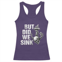 Funny Boating Racerback Tank Top But Did We Sink - Wonder Print Shop