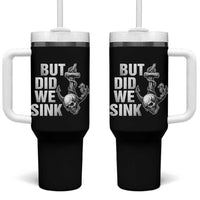 Funny Boating Tumbler With Handle But Did We Sink - Wonder Print Shop