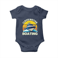 Funny Boater Baby Onesie I Love Motorboating - Wonder Print Shop