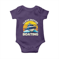 Funny Boater Baby Onesie I Love Motorboating - Wonder Print Shop