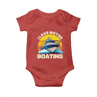 Funny Boater Baby Onesie I Love Motorboating - Wonder Print Shop