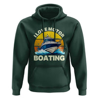 Funny Boater Hoodie I Love Motorboating - Wonder Print Shop