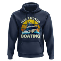 Funny Boater Hoodie I Love Motorboating - Wonder Print Shop