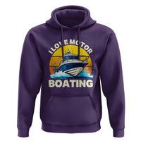 Funny Boater Hoodie I Love Motorboating - Wonder Print Shop