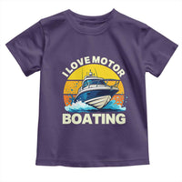 Funny Boater Toddler T Shirt I Love Motorboating - Wonder Print Shop