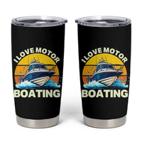 Funny Boater Tumbler Cup I Love Motorboating - Wonder Print Shop