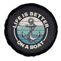 Funny Boating Spare Tire Cover Life Is Better On A Boat - Wonder Print Shop