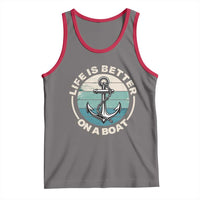 Funny Boating Tank Top Life Is Better On A Boat - Wonder Print Shop