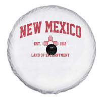 Vintage New Mexico Flag Zia Sun Souvenir Spare Tire Cover