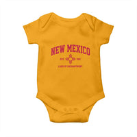 Vintage New Mexico Flag Zia Sun Souvenir Baby Onesie