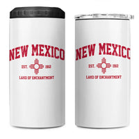 Vintage New Mexico Flag Zia Sun Souvenir 4 in 1 Can Cooler Tumbler
