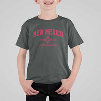 Vintage New Mexico Flag Zia Sun Souvenir T Shirt For Kid