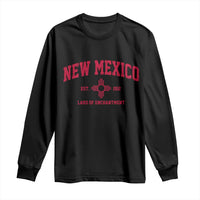 Vintage New Mexico Flag Zia Sun Souvenir Long Sleeve Shirt