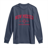 Vintage New Mexico Flag Zia Sun Souvenir Long Sleeve Shirt