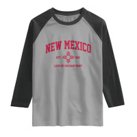 Vintage New Mexico Flag Zia Sun Souvenir Raglan Shirt