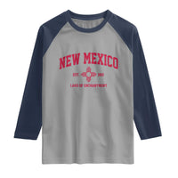 Vintage New Mexico Flag Zia Sun Souvenir Raglan Shirt