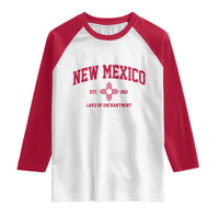 Vintage New Mexico Flag Zia Sun Souvenir Raglan Shirt