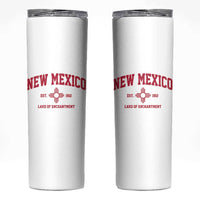 Vintage New Mexico Flag Zia Sun Souvenir Skinny Tumbler
