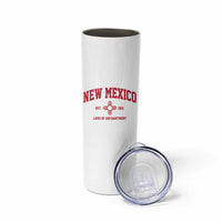 Vintage New Mexico Flag Zia Sun Souvenir Skinny Tumbler