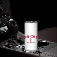 Vintage New Mexico Flag Zia Sun Souvenir Skinny Tumbler
