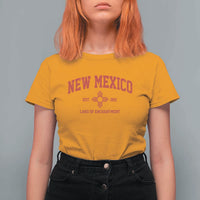 Vintage New Mexico Flag Zia Sun Souvenir T Shirt For Women