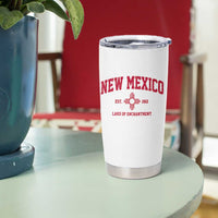 Vintage New Mexico Flag Zia Sun Souvenir Tumbler Cup