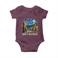 Santa Fe New Mexico Starry Night Style Baby Onesie