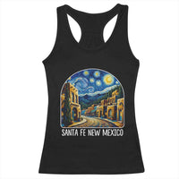 Santa Fe New Mexico Starry Night Style Racerback Tank Top