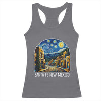 Santa Fe New Mexico Starry Night Style Racerback Tank Top